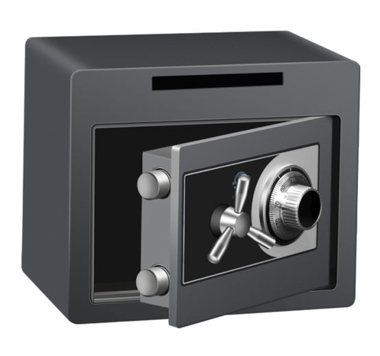 Secuguard CS252C deposit safe combination lock interior