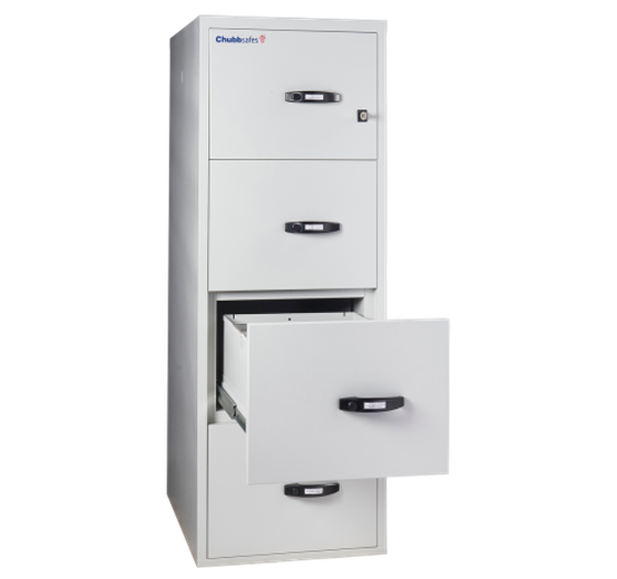 Chubbsafes Fire File 4 drawer 31 inch filing cabinet open