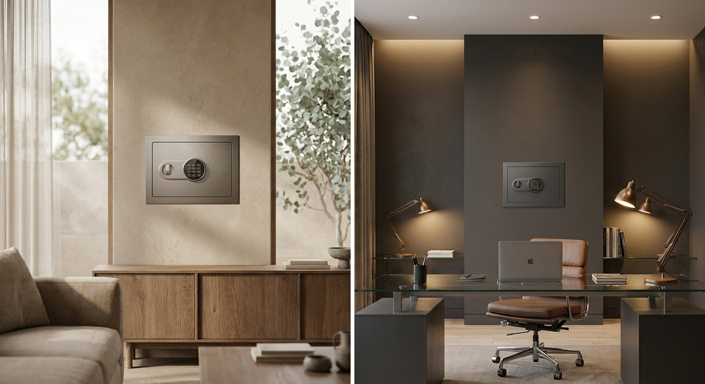 Wall safes for home and office installation