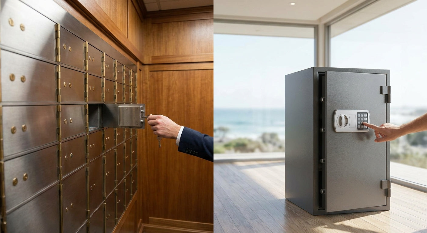 Safe deposit boxes vs home safes Australia