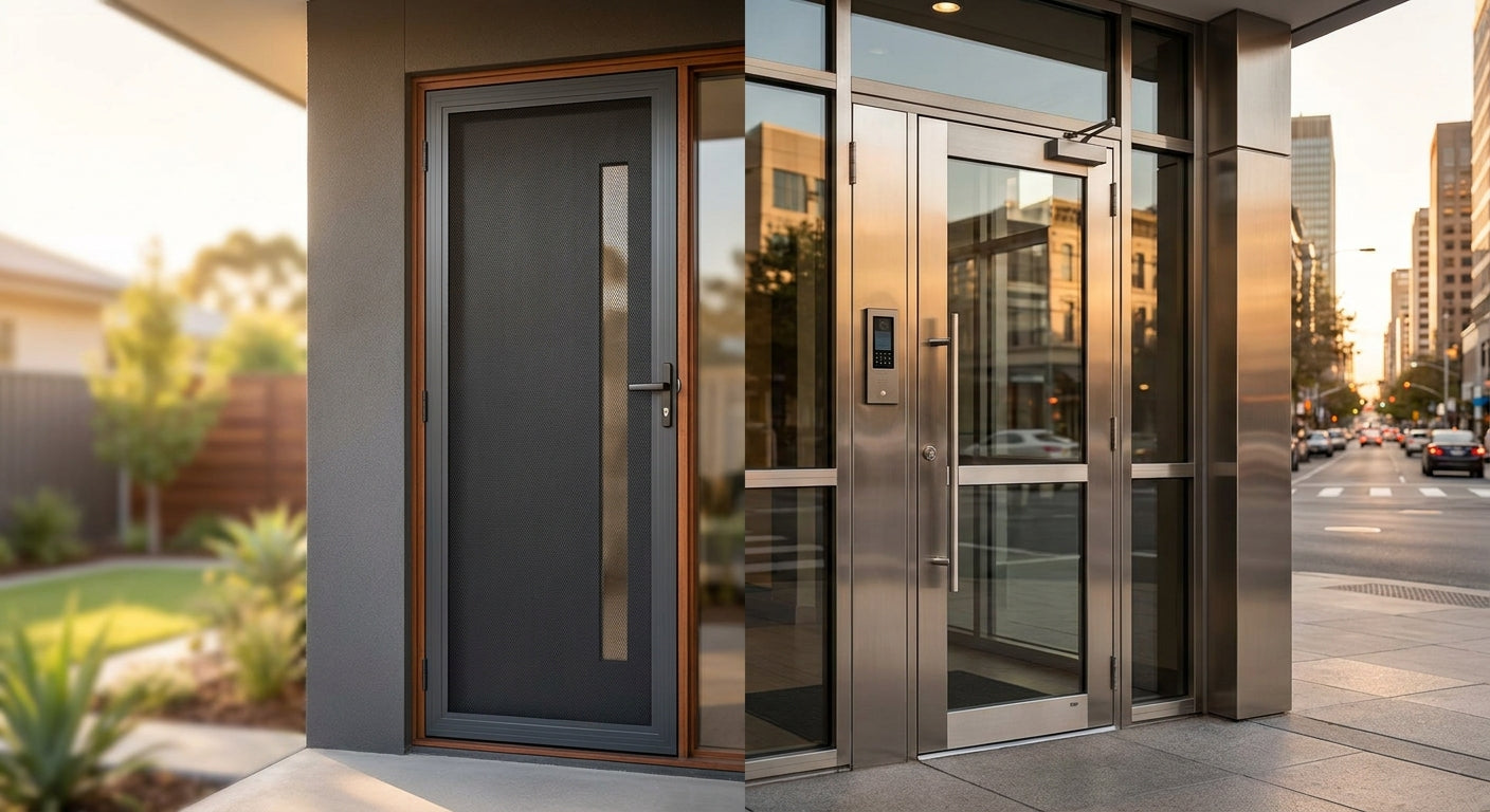Security doors for home and commercial premises
