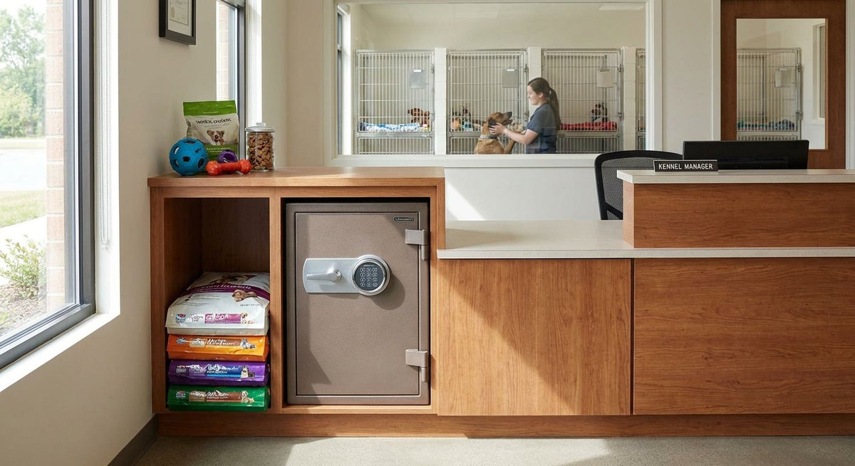 Safes for boarding kennels and pet care businesses