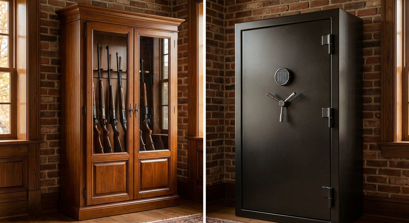 Gun cabinets vs gun safes: which to buy