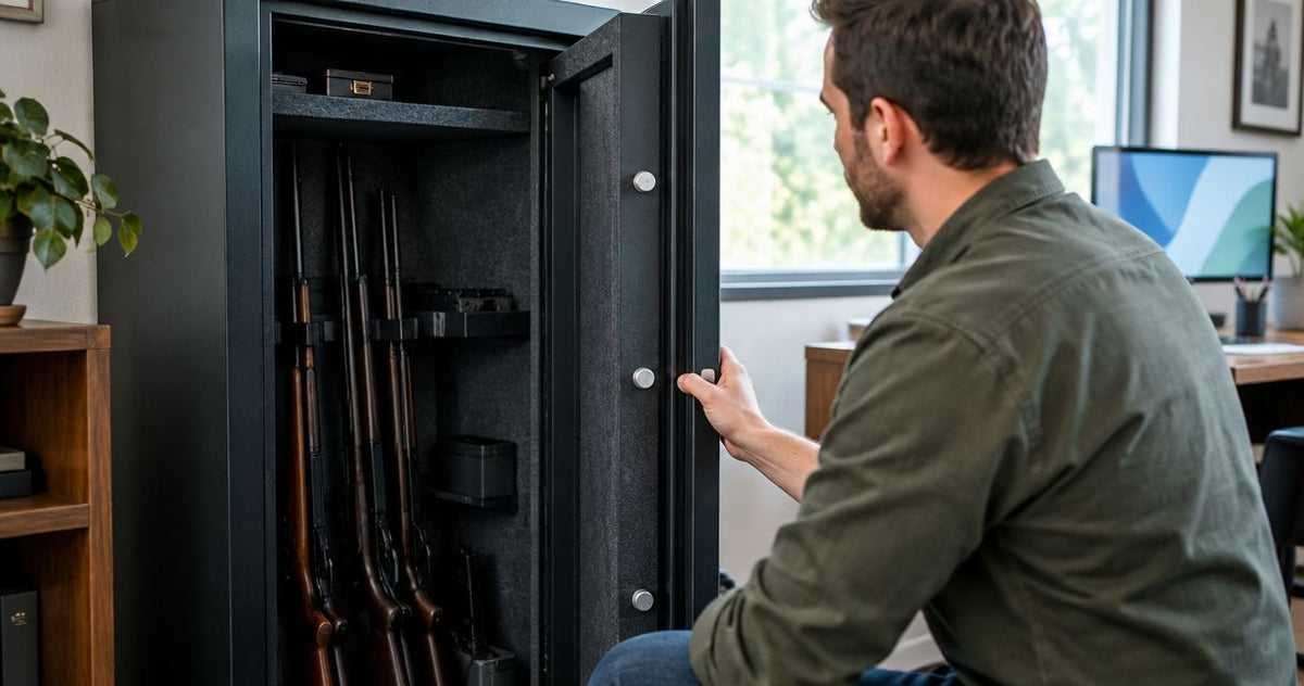 Is it illegal to leave a gun safe unlocked?