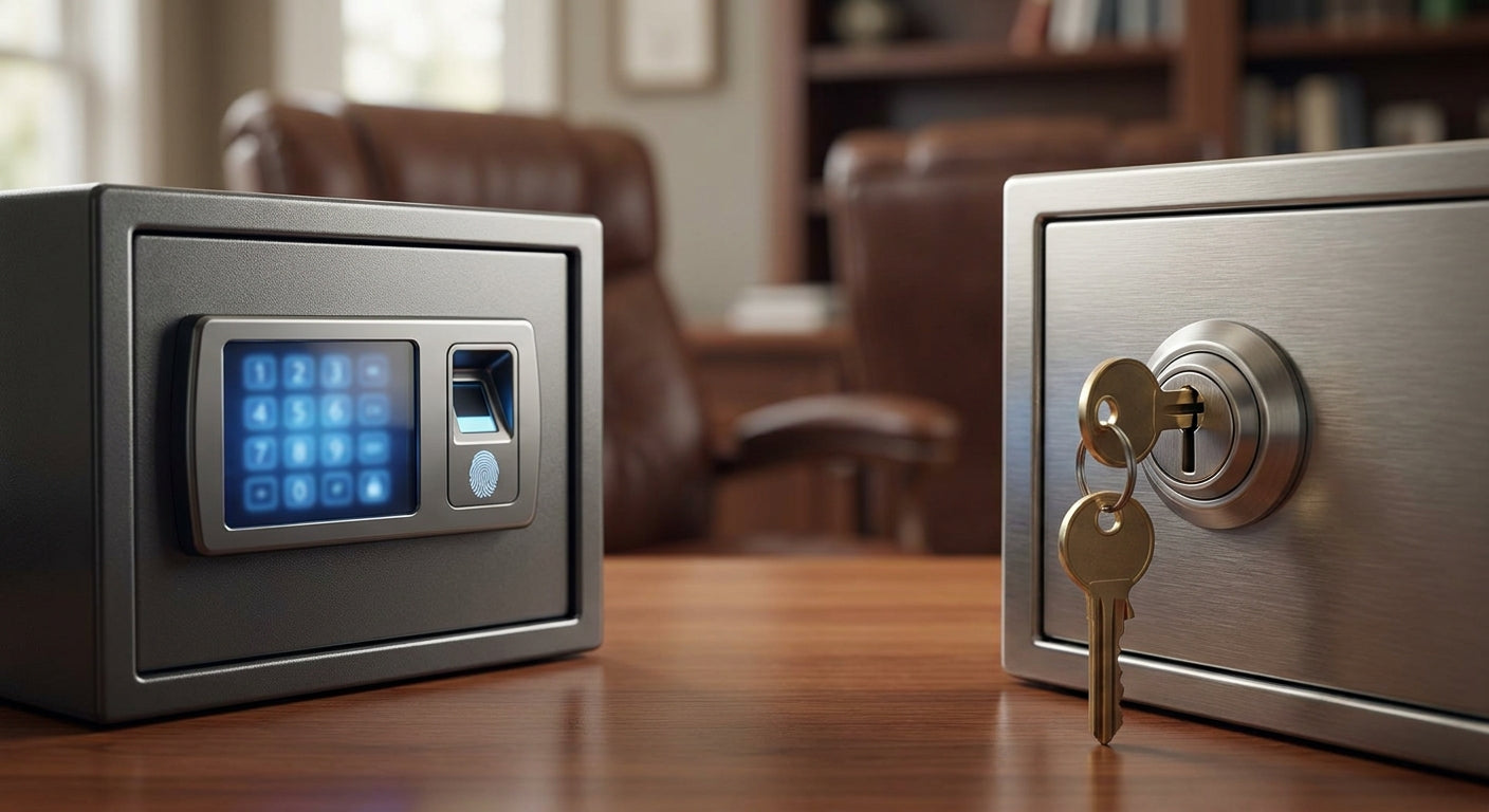 How to choose between a digital and key lock safe