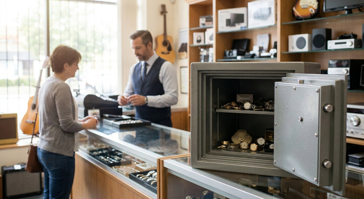 Safes for pawnbrokers and secondhand dealers