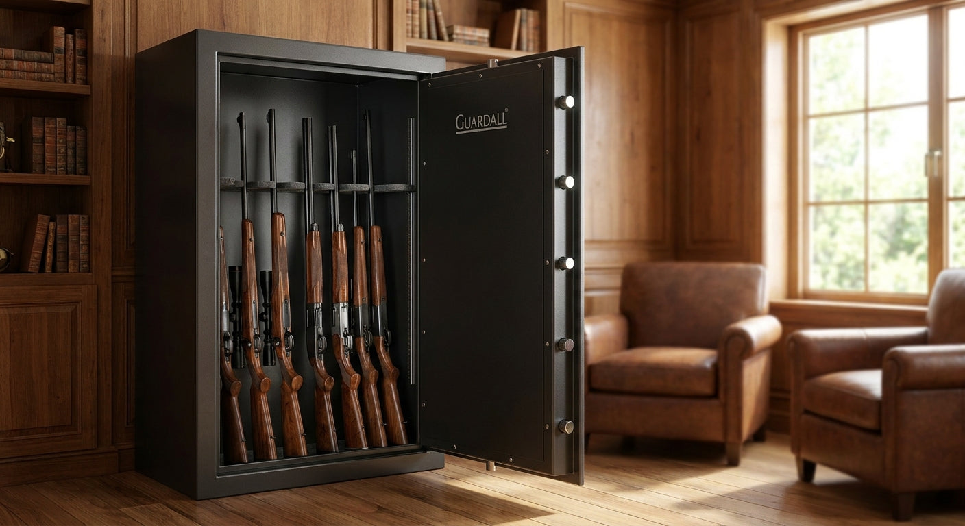 Guardall rifle safes for long gun storage