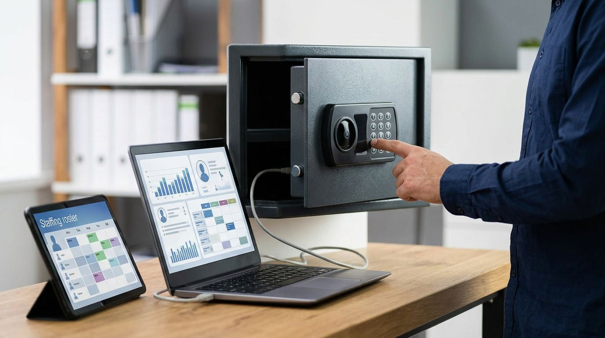How to sync a safe's digital keypad codes with your staff rostering system