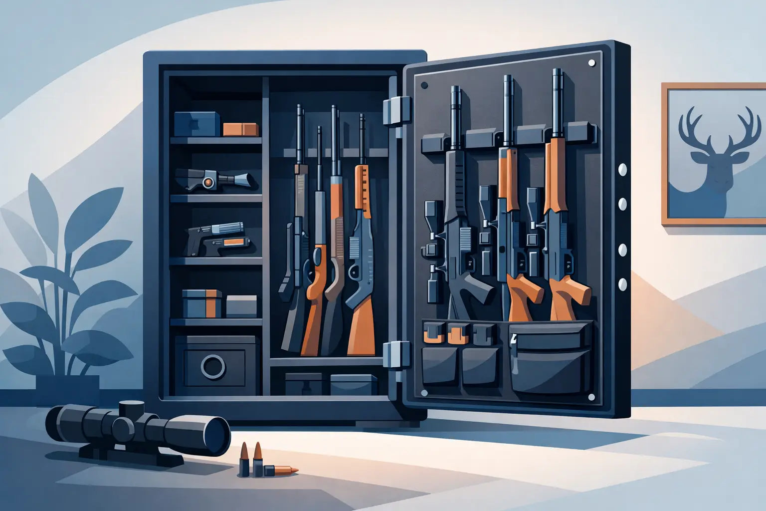 Choosing a Gun Safe With Rifle Storage on Door