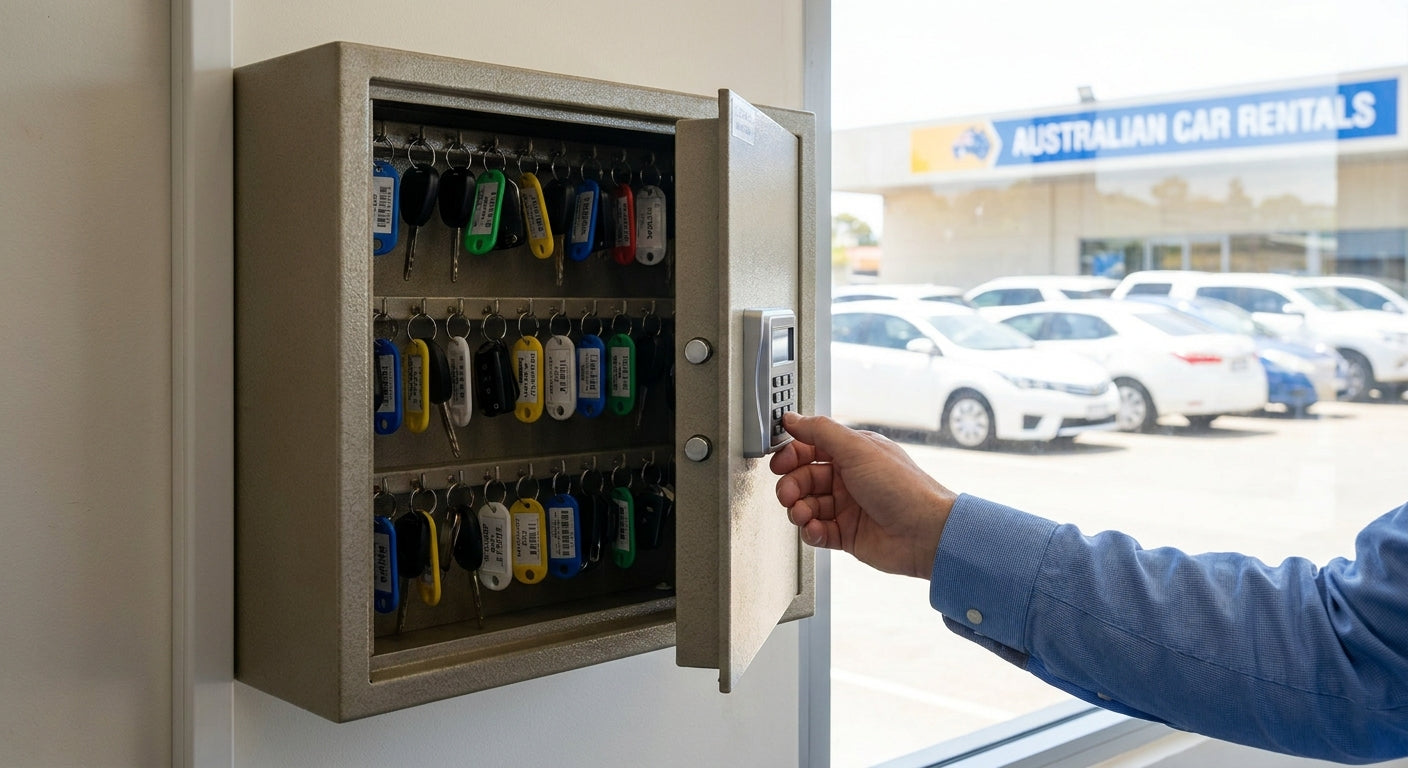 Key cabinets for car rental businesses in Australia