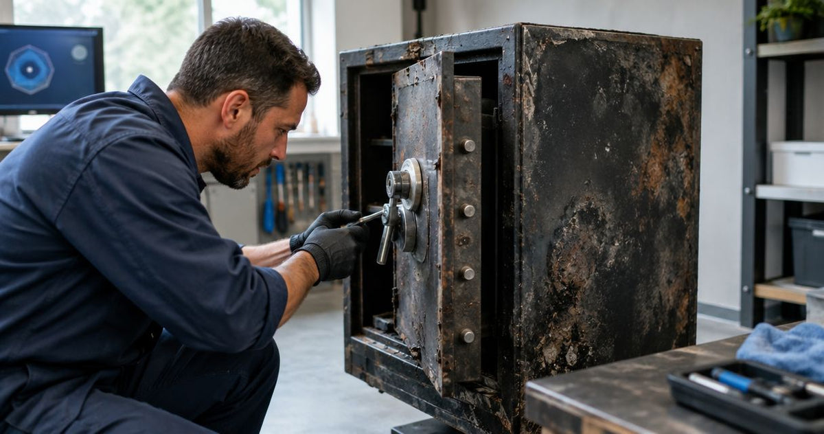 Can a safe be repaired after fire or water damage?