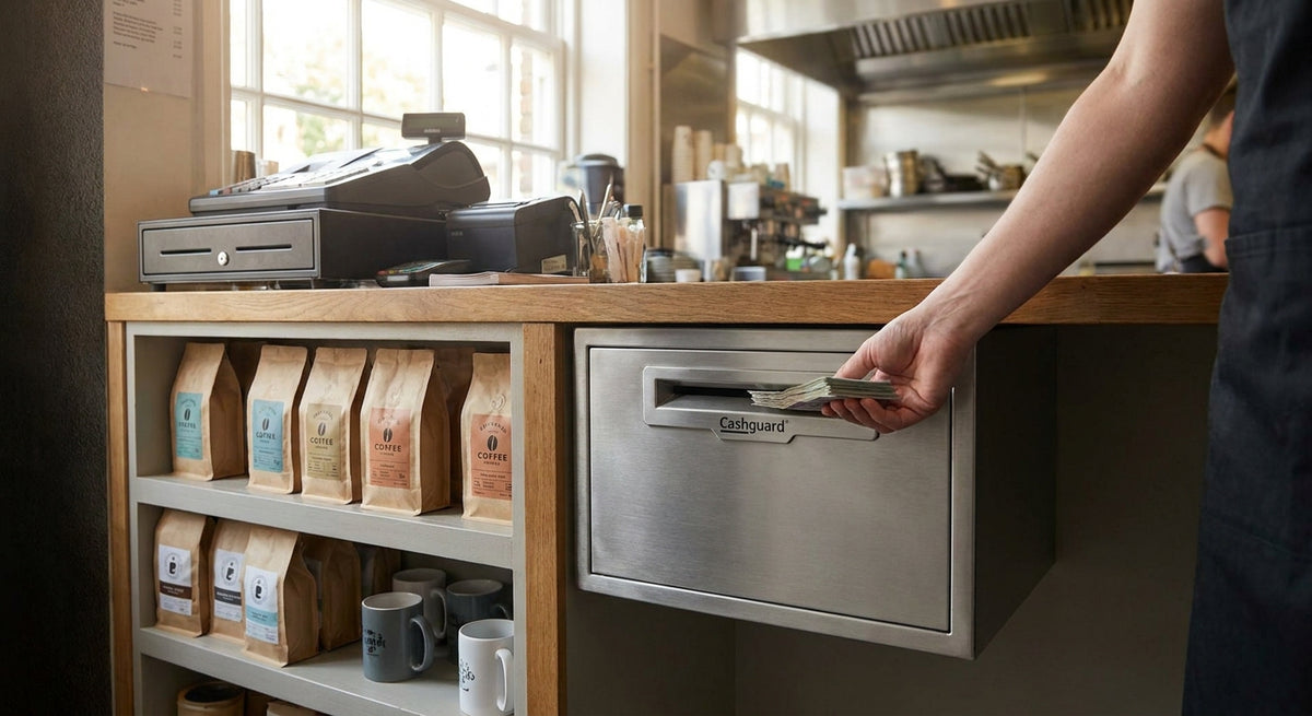 Cashguard safes for small business cash handling