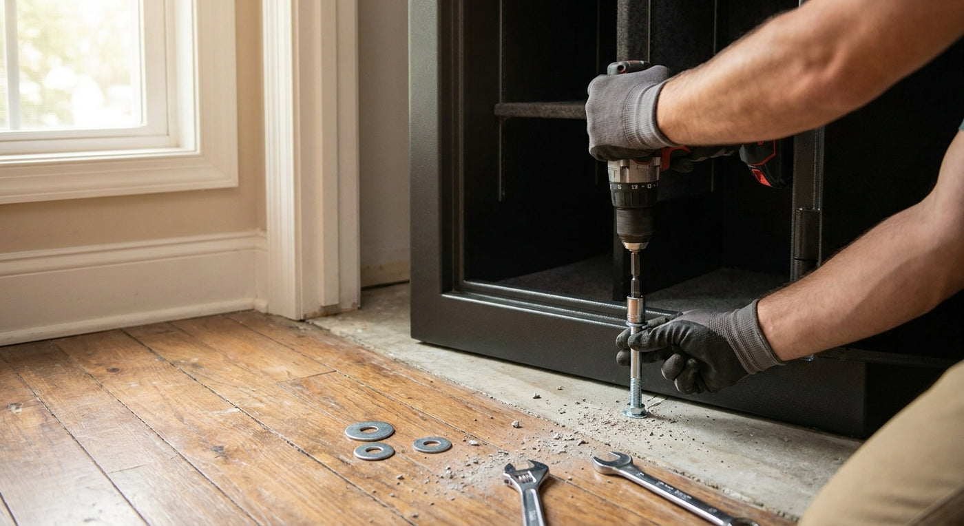 How to bolt down a home safe