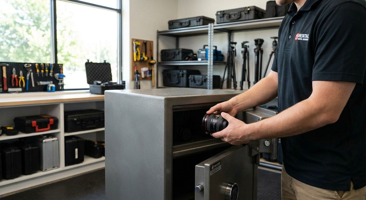 Safes for equipment hire and rental businesses