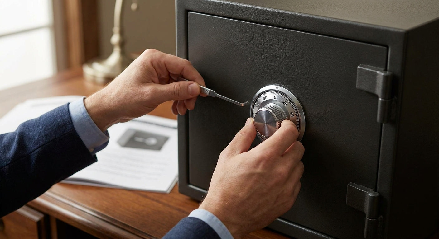 How to reset combination lock on safe