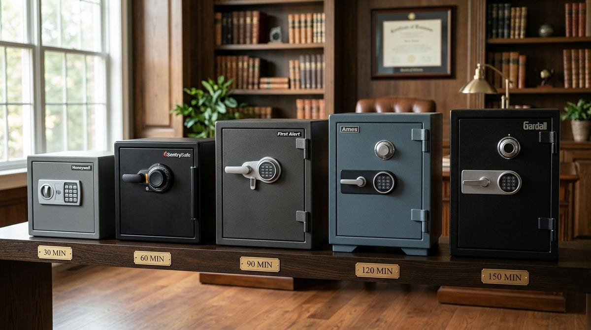 Best fireproof safes ranked by fire rating minutes 2026