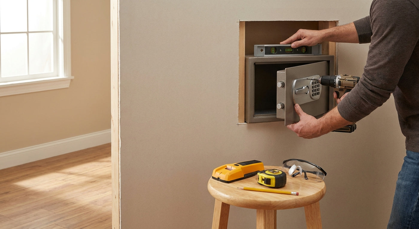 How to install a wall safe at home