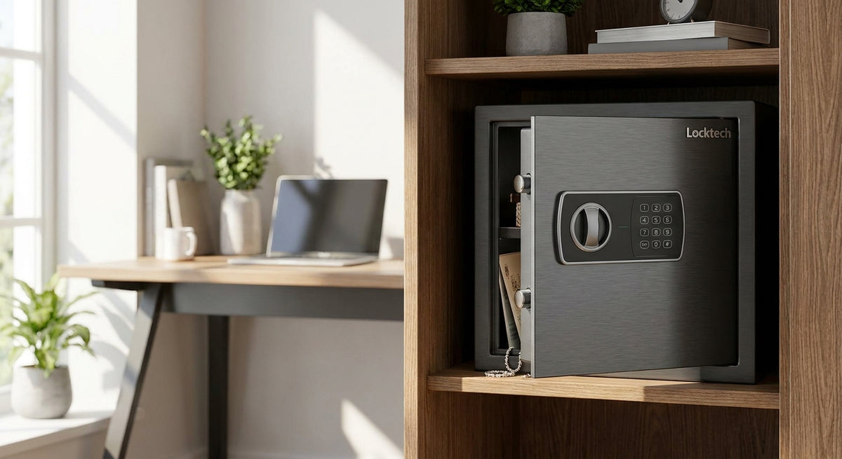 Locktech safes for compact home installation