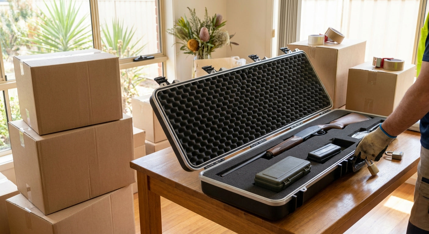 How to store a firearm during a house move