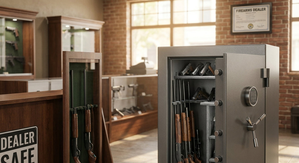 Safes for firearms dealers and retail gun stores