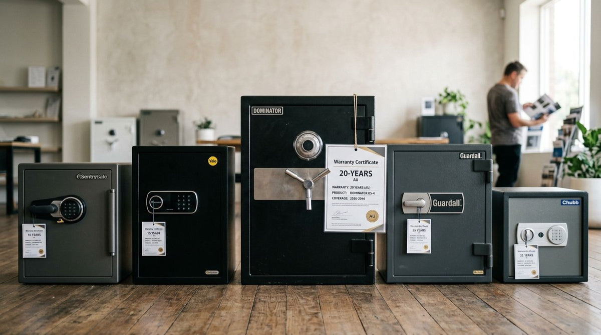 Best safes ranked by warranty length in Australia 2026