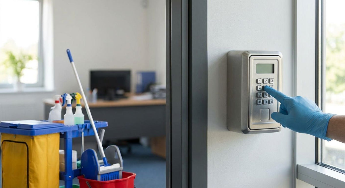 Key safes for cleaning and facilities service businesses