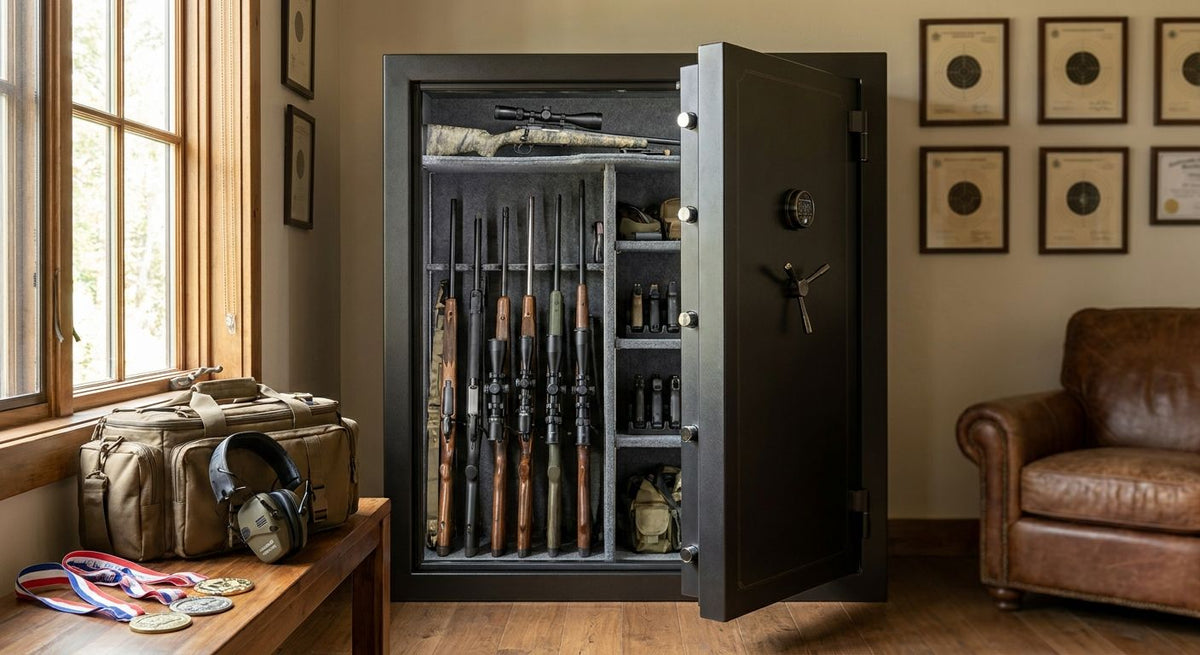 Gun safes for professional shooters and competitive sport shooters
