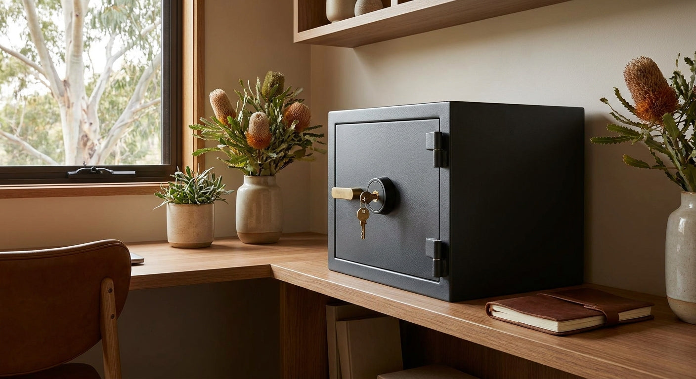 Fireproof safes with key lock for home use