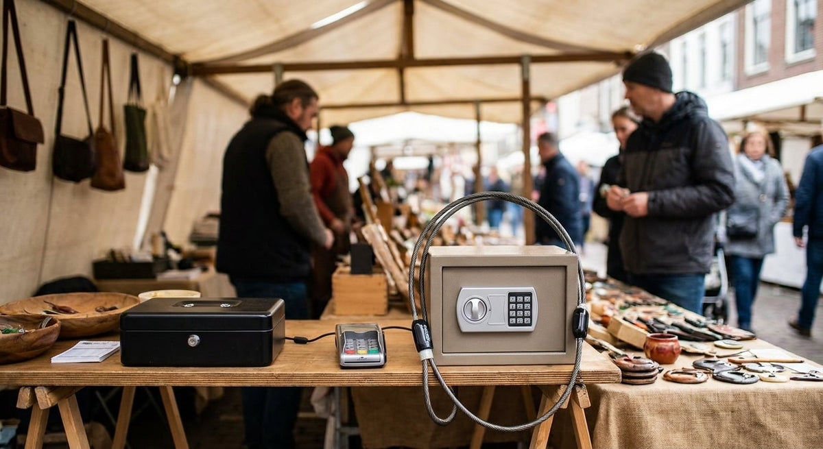Safes for market stallholders and mobile vendors