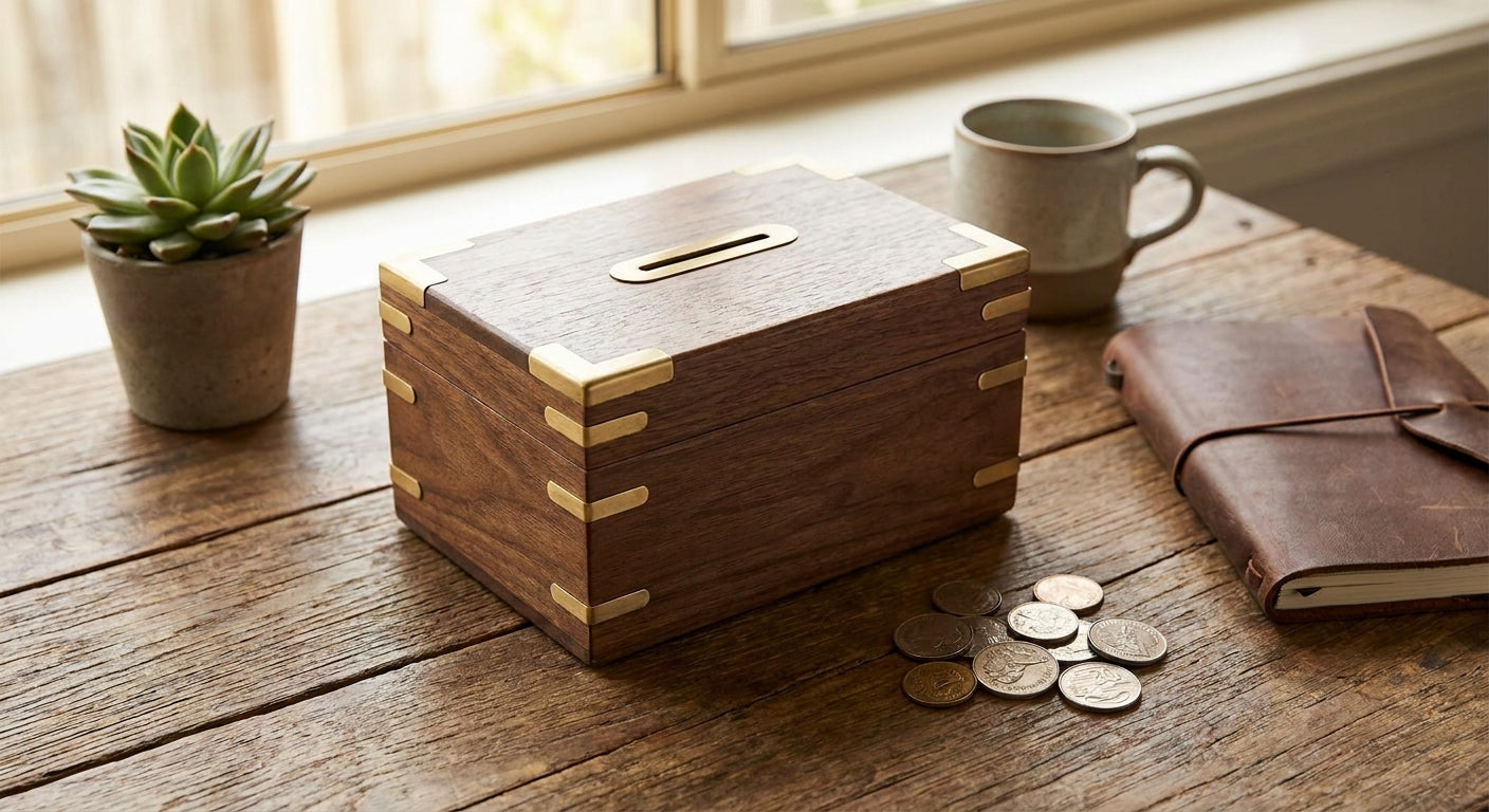 Money boxes for home and petty cash storage