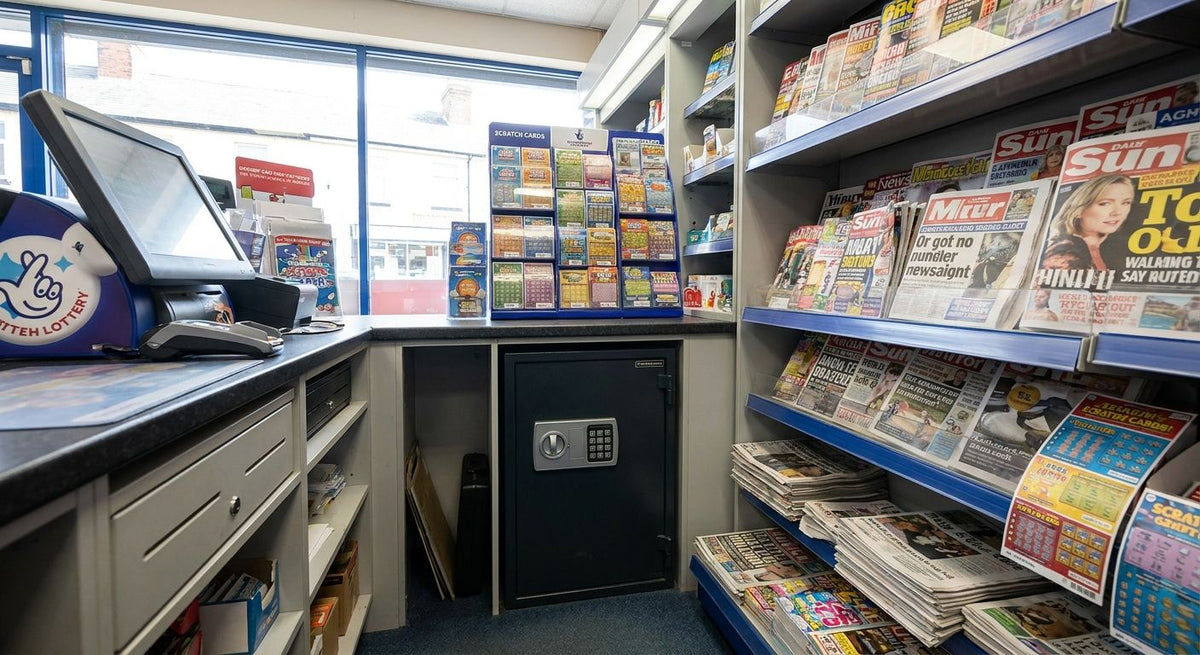 Safes for newsagents and lottery ticket retailers