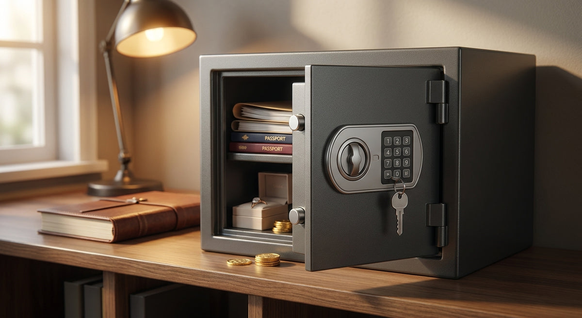 Fireproof safes for home documents and valuables
