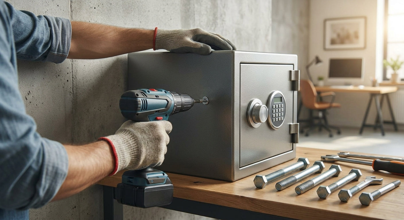 How to secure a safe to a wall