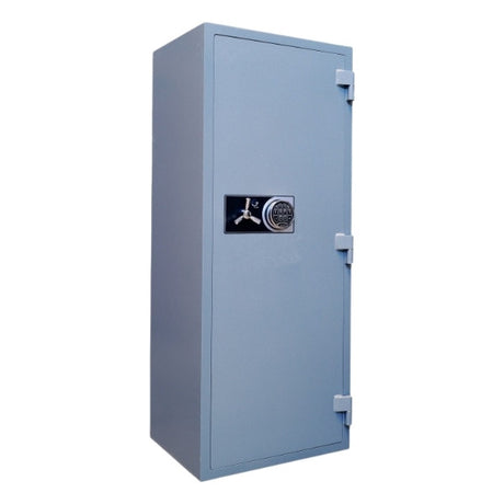 Secuguard SD4EKO drug safe closed front view with digital lock and key override